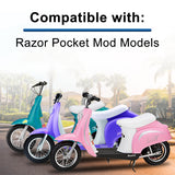 24 Volt Variable Speed 6-Wire Twist Grip Throttle for the Razor Pocket Mod (Versions 13-44) - Retrofit Combo for Discontinued 4-Wire Version