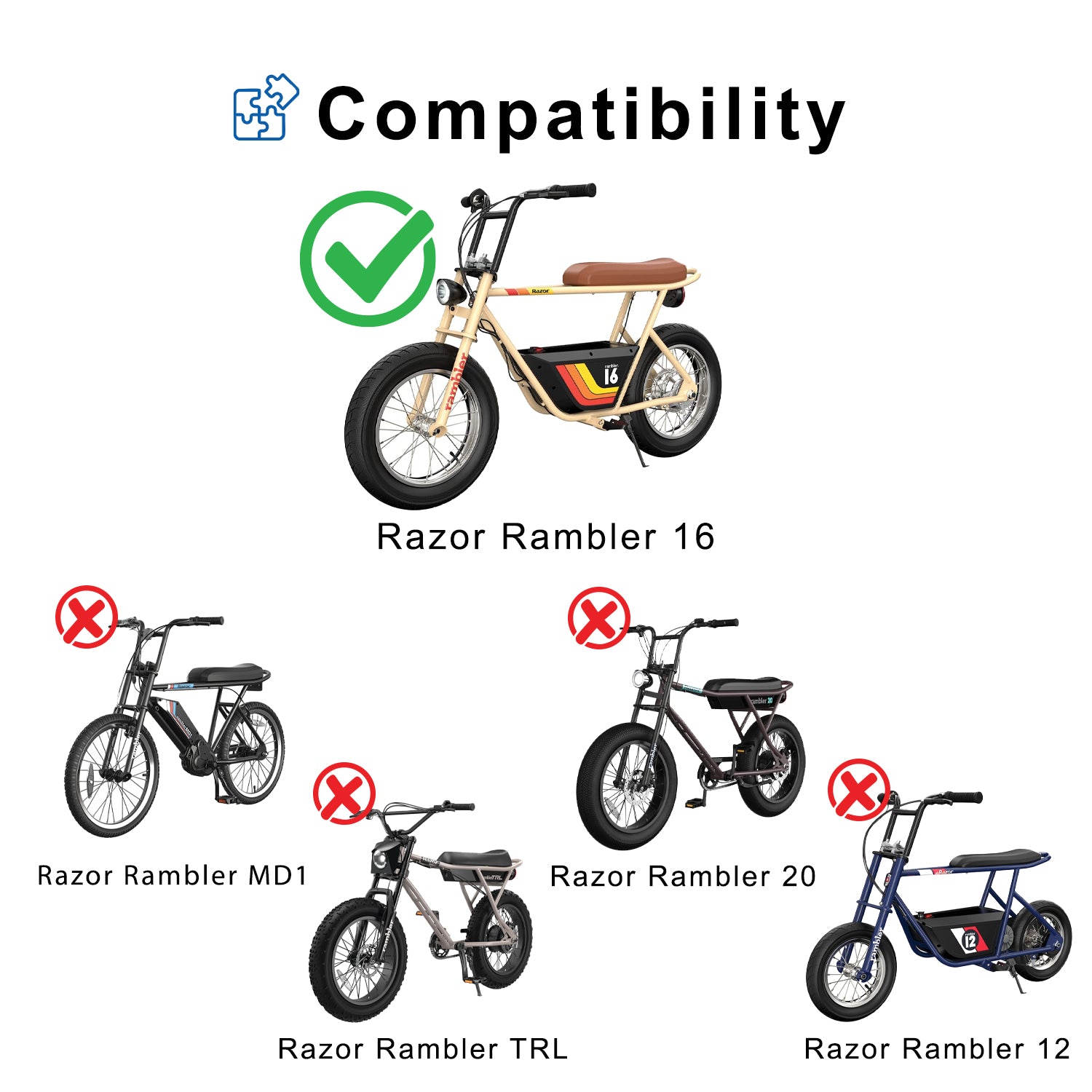 36 Volt Battery Pack for the Razor Rambler 16