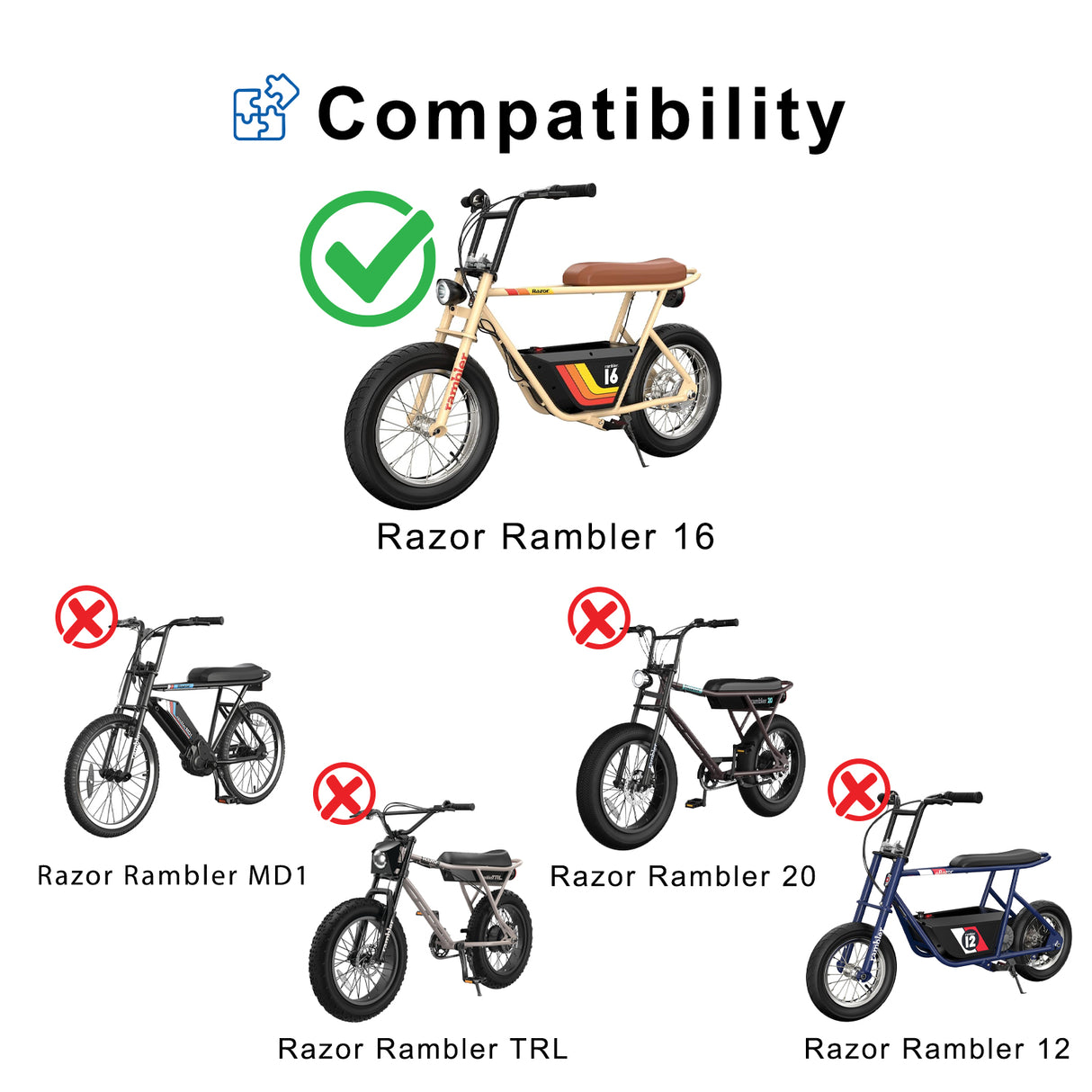 36 Volt Battery Pack for the Razor Rambler 16