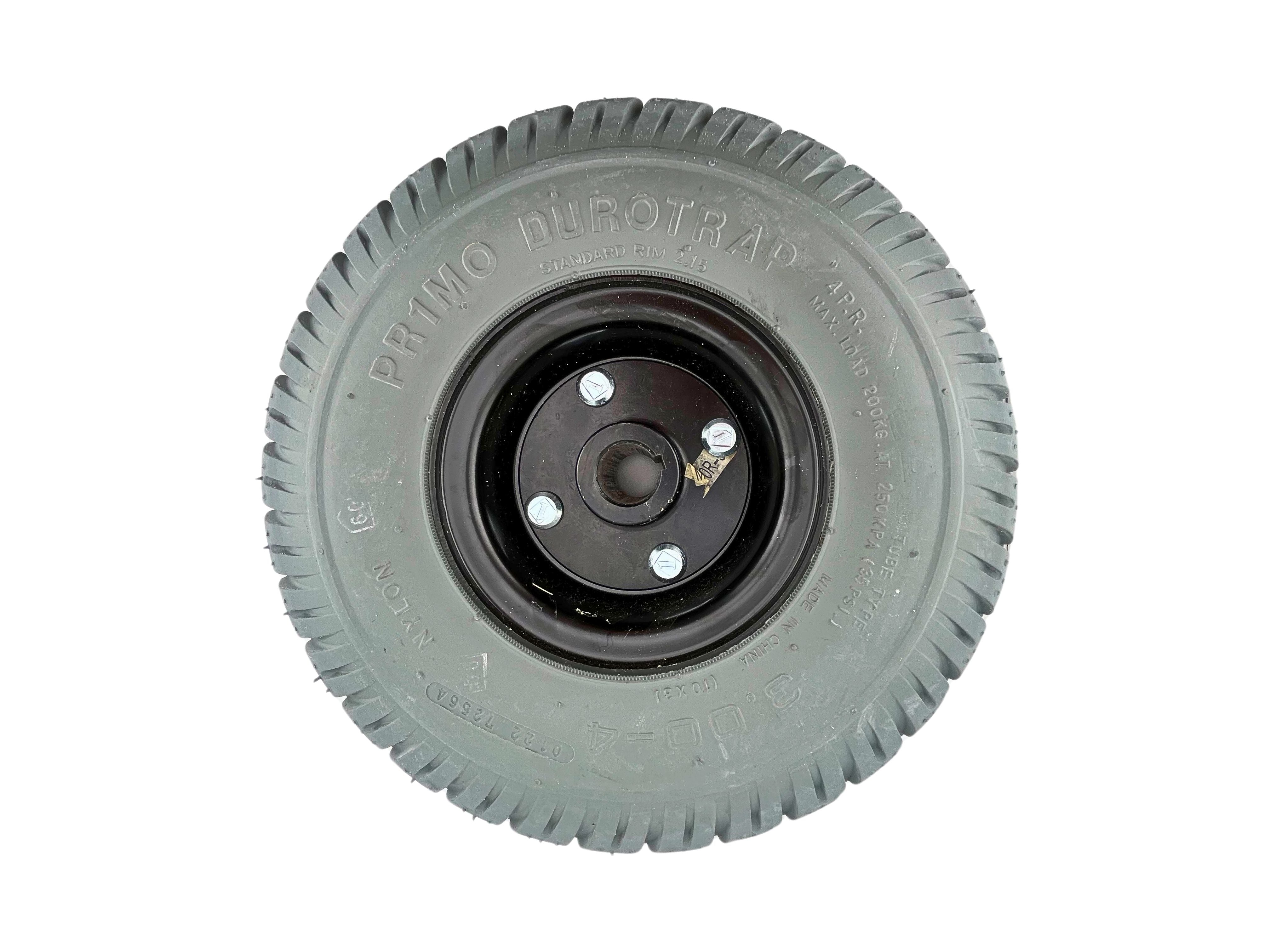 3.00-4 (10"x3", 260X85) Foam-Filled Drive Wheel Assembly for the Shoprider Streamer Sport (888WA) (8309-00309-01)