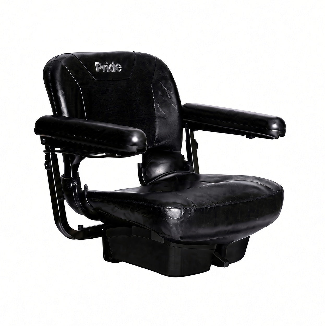 Pride Go-Chair compact foldable seat assembly SET1905523, black vinyl with embroidered Pride logo