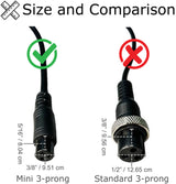 24 Volt 0.6 Amp Mini 3-Prong Wall Style Battery Charger for the Viro Rides Vega Scooter