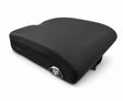 A black contoured Stealth ZEN SP Seat Cushion for Jazzy & Quantum Power Chairs with a small silver and black Zen SP brand badge on the front side, shown on a clean white background.