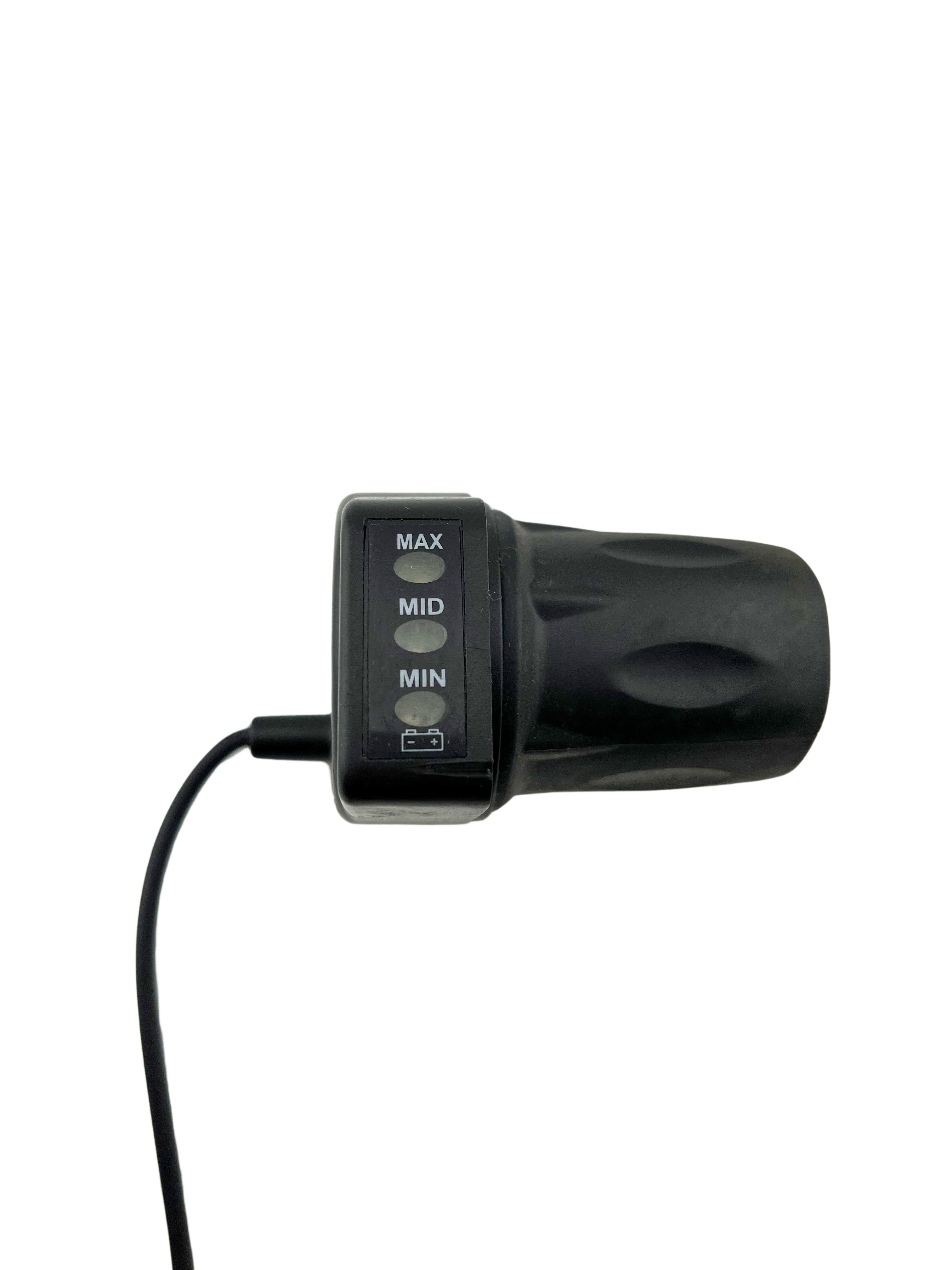 24 Volt 4 Wire Half Grip Twist Grip Throttle with LED Battery Level Meter