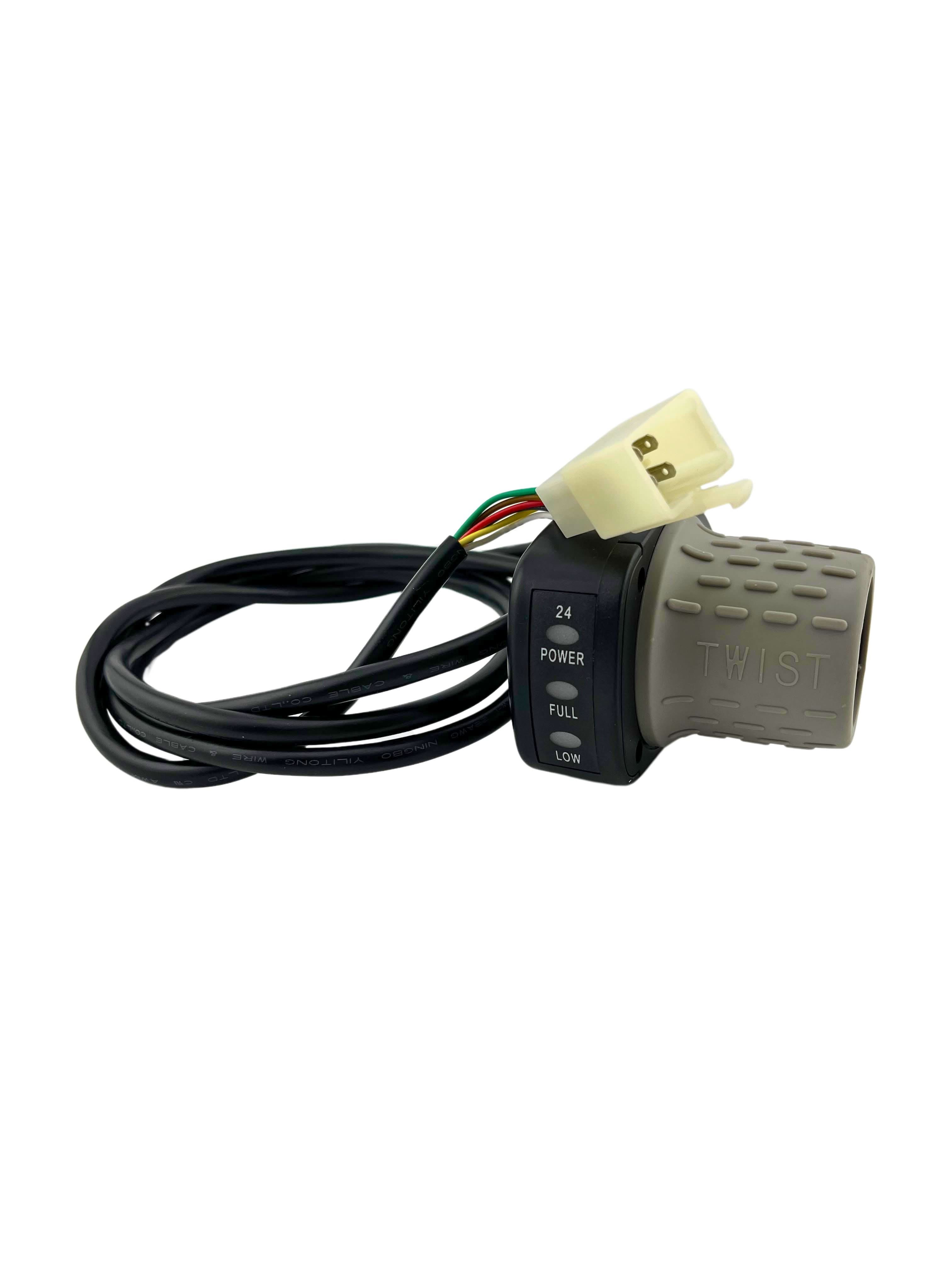 24 Volt HB2430-TYD6-FS 6-Wire Controller & Throttle Bundle for Razor Pocket Mods (Versions 13-44)