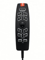 HAND CONTROL,POWER HEADREST/LUMBAR,DUAL MOTOR W/TOGGLE,BLACK,HEAT,(HHC: HW110K-H-KB) (CTL2303094)