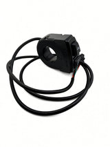 Hiboy DK1 light and horn switch showing the handlebar clamp