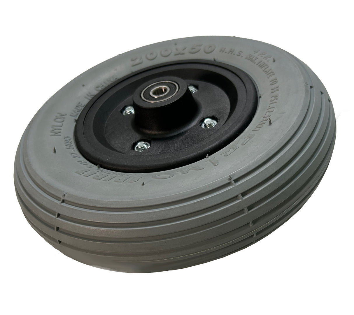 8"x2" (200x50) Caster Wheel Assembly with Pneumatic Tire