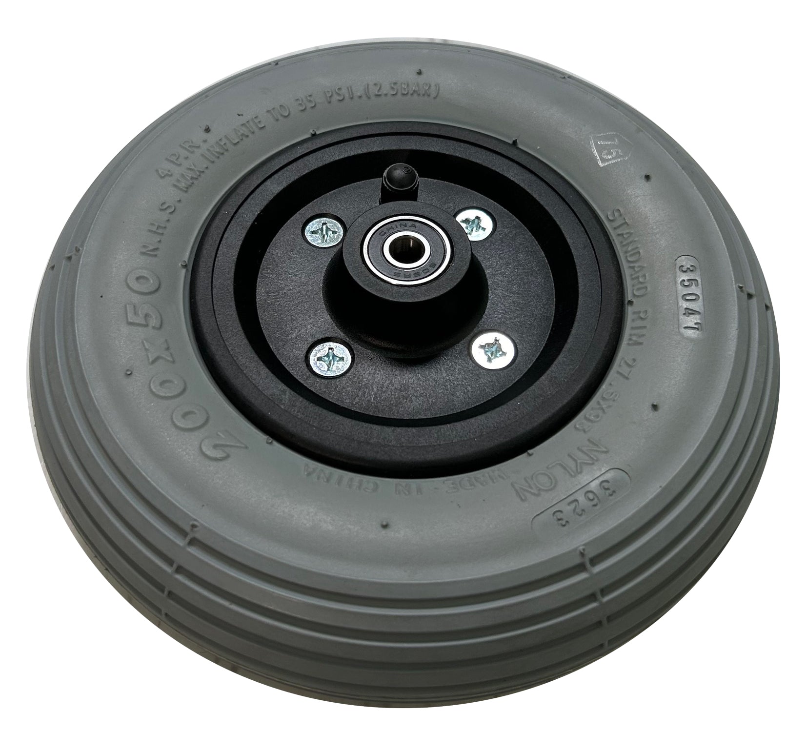 8"x2" (200x50) Caster Wheel Assembly with Pneumatic Tire