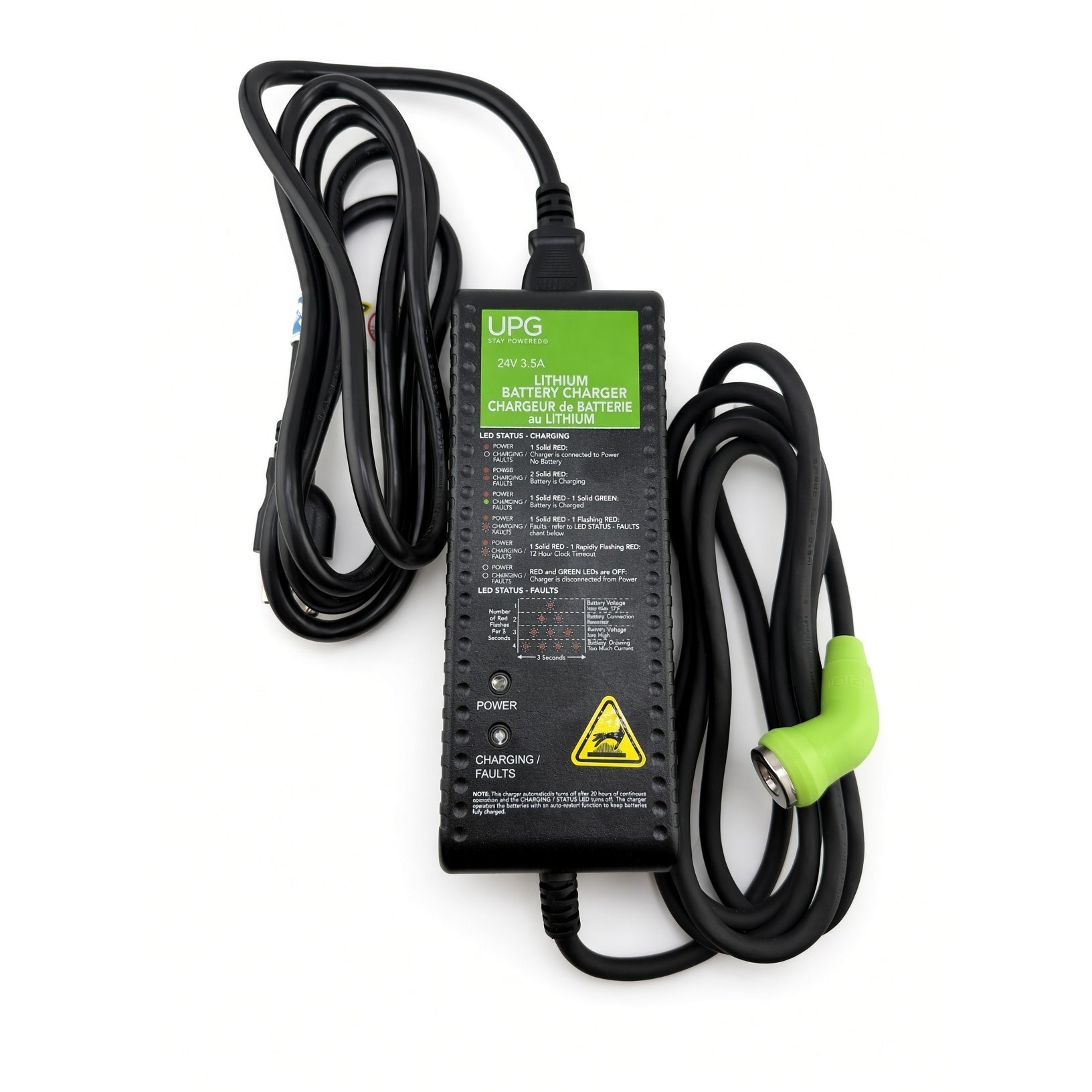 ELE2200784 - 24 Volt 3.5 Amp Charge360 Lithium-Ion Battery Charger with Magnetic Connector for the Go-Go Super Portable (SC15/SC15M) & Go-Go Endurance AL+ (SC54ALX) - UPG 24BC3500LM-1