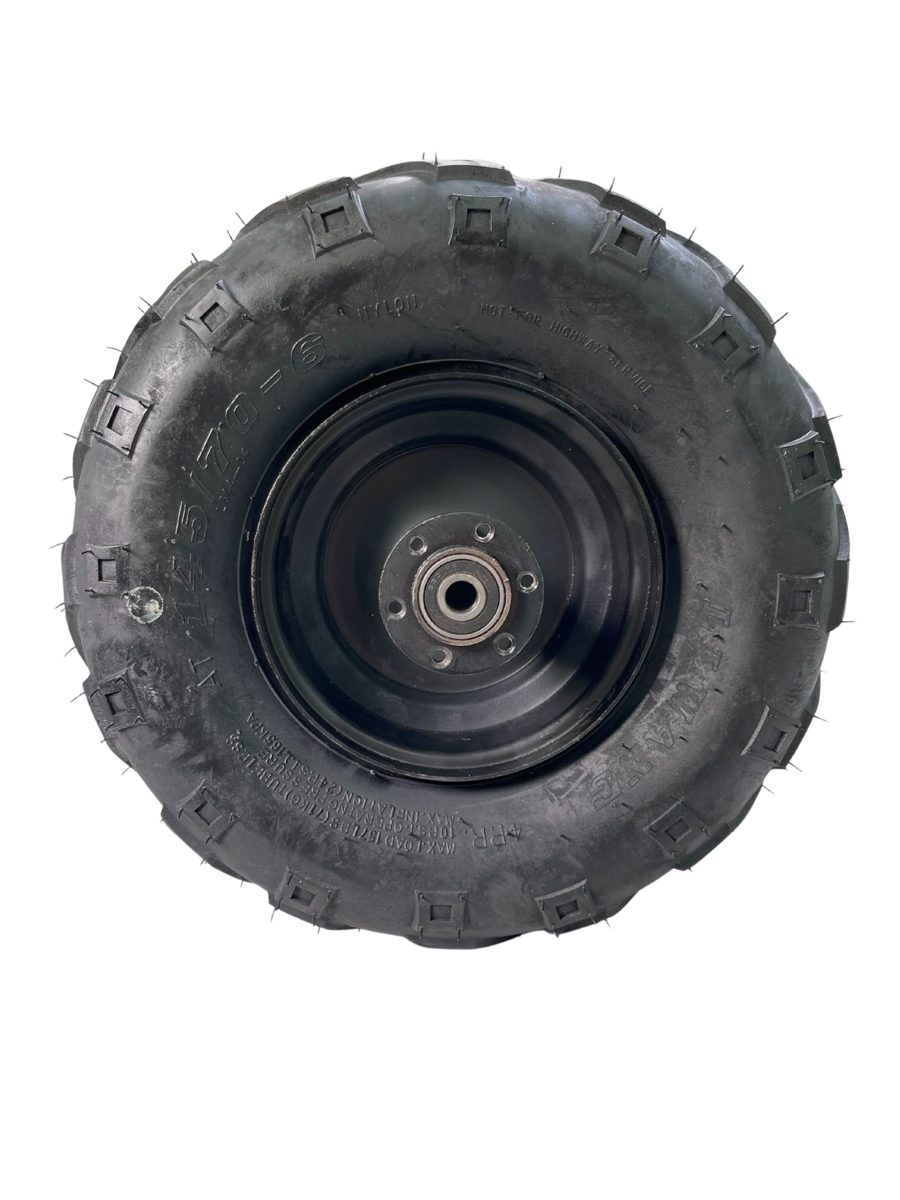 145/70-6 Rear Wheel Assembly for the Coleman RB100 105cc Mini Bike