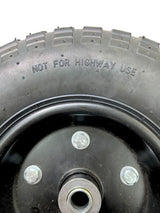 13" Pneumatic Tire with Black Hub for Dollies, Wagons, & Carts