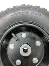 13" Pneumatic Tire with Black Hub for Dollies, Wagons, & Carts