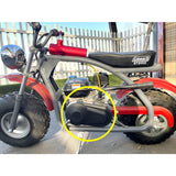 Plastic Clutch Cover with Logo for the Coleman BT200X, CT200U Trail, & CT200U-EX Mini Bikes