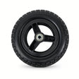 Front caster wheel for the Jazzy Carbon travel lightweight power chair, black with rim and bearings