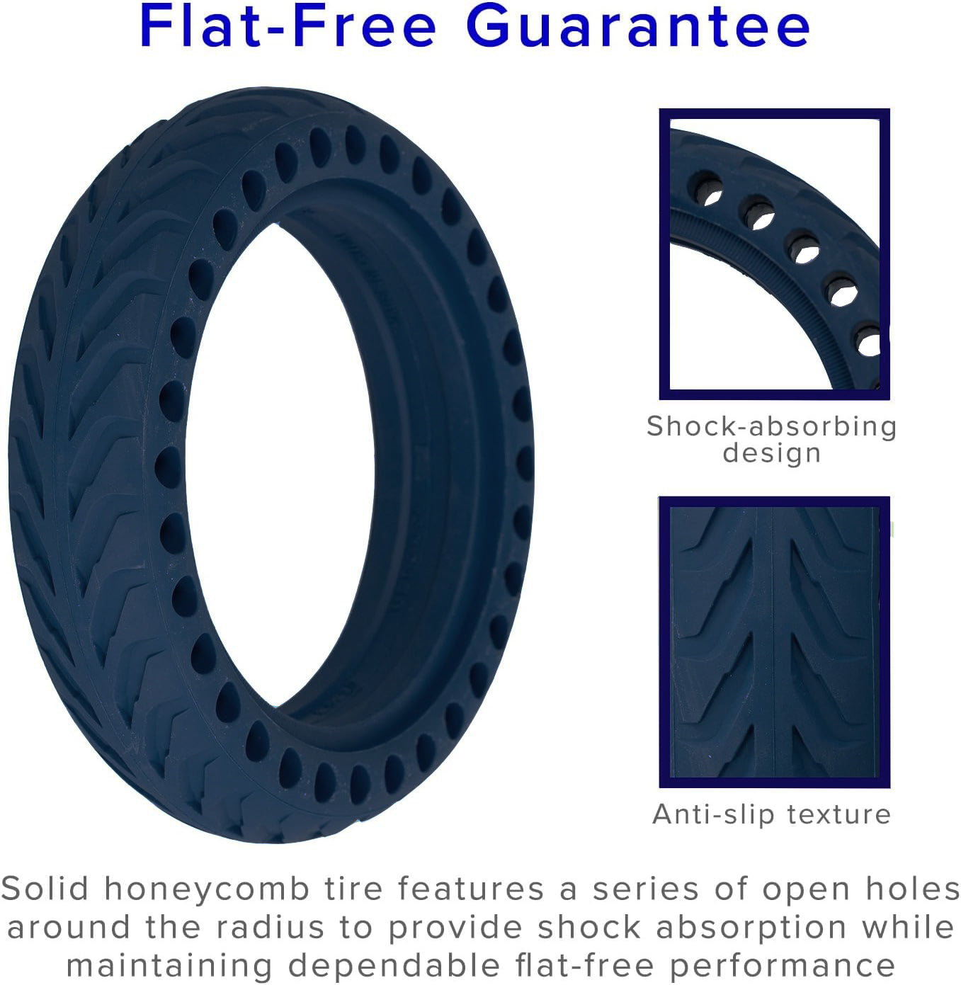 8.5" x 2" Solid Honeycomb Tire for the Xiaomi Mi M365 Electric Scooter (Multiple Options)