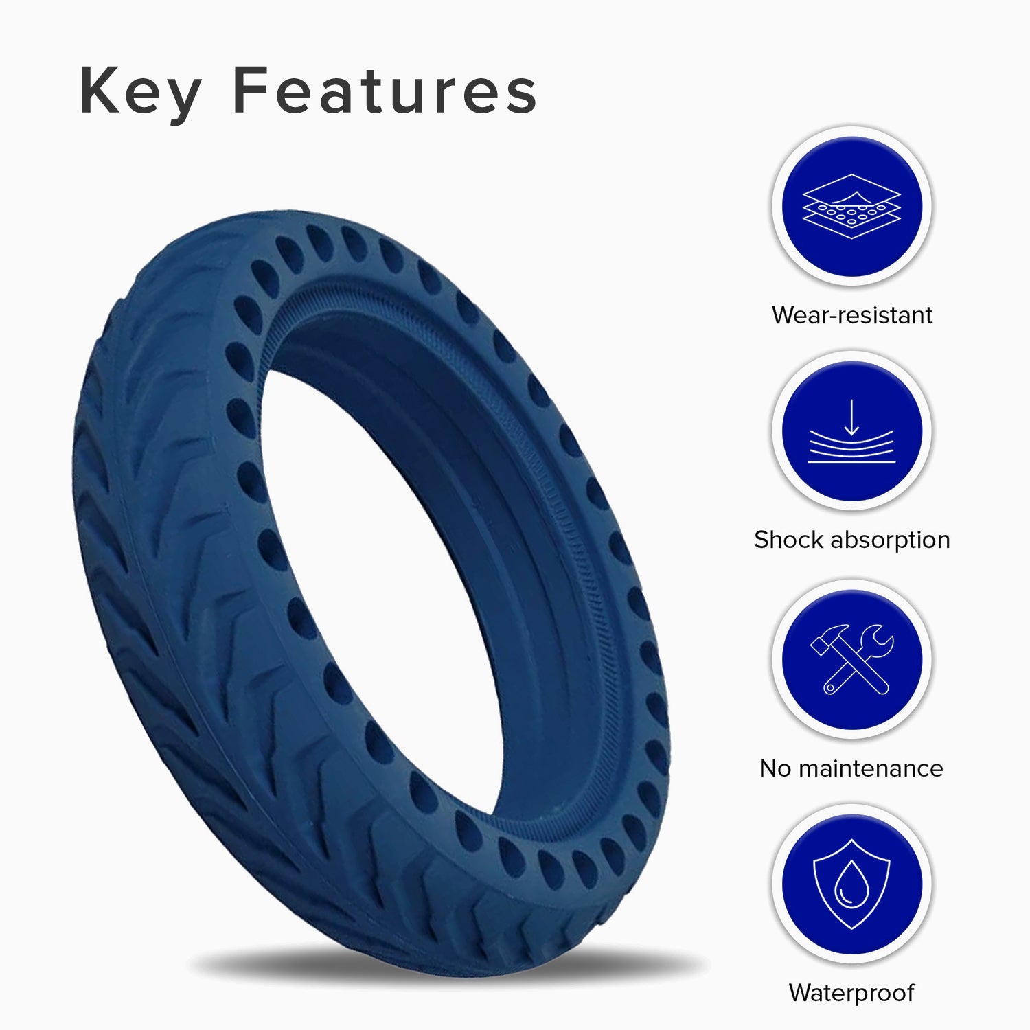 8.5" x 2" Solid Honeycomb Tire for the Xiaomi Mi M365 Electric Scooter (Multiple Options)