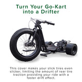 Rear Wheel Drift Sleeve with Internal Grip for the Razor DXT Electric Drift Trike