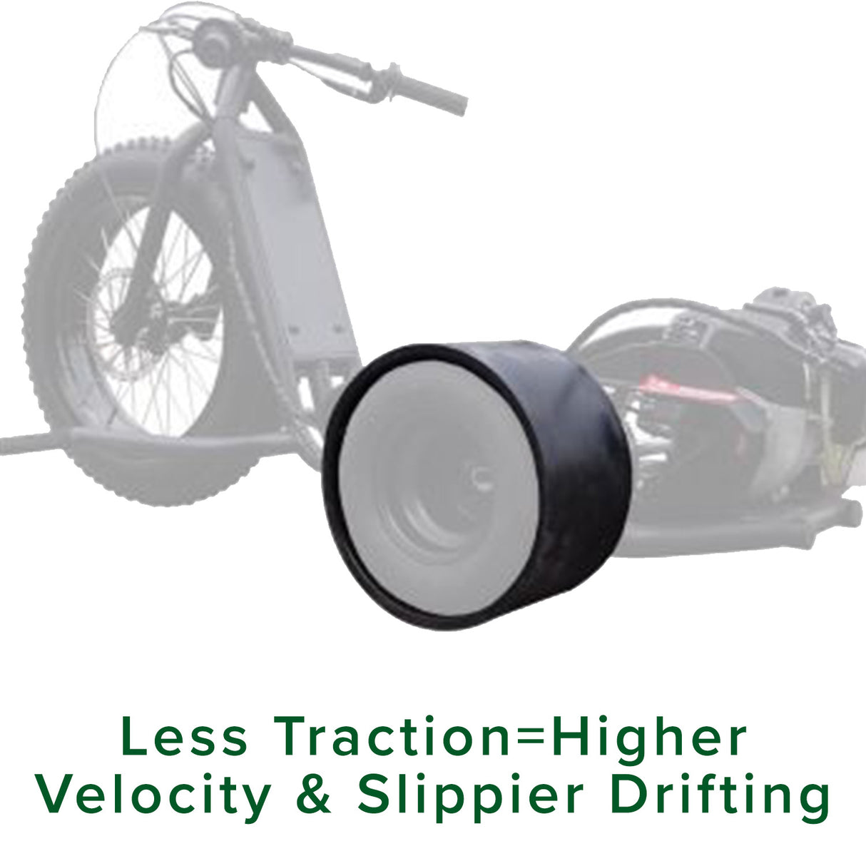 Rear Wheel Drift Sleeve with Internal Grip for the Razor DXT Electric Drift Trike