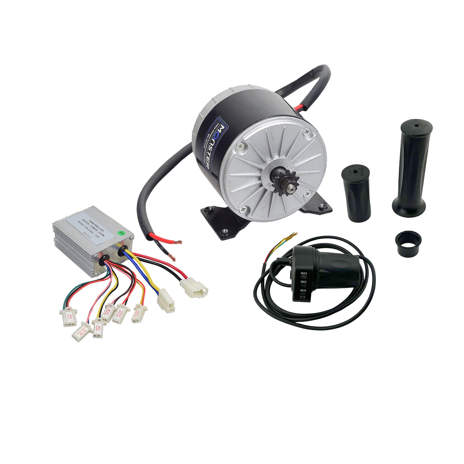 24 Volt 300 Watt Motor, Controller, & Throttle Kit