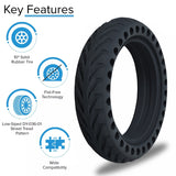 8.5" x 2" Solid Honeycomb Tire for the Xiaomi Mi M365 Electric Scooter (Multiple Options)