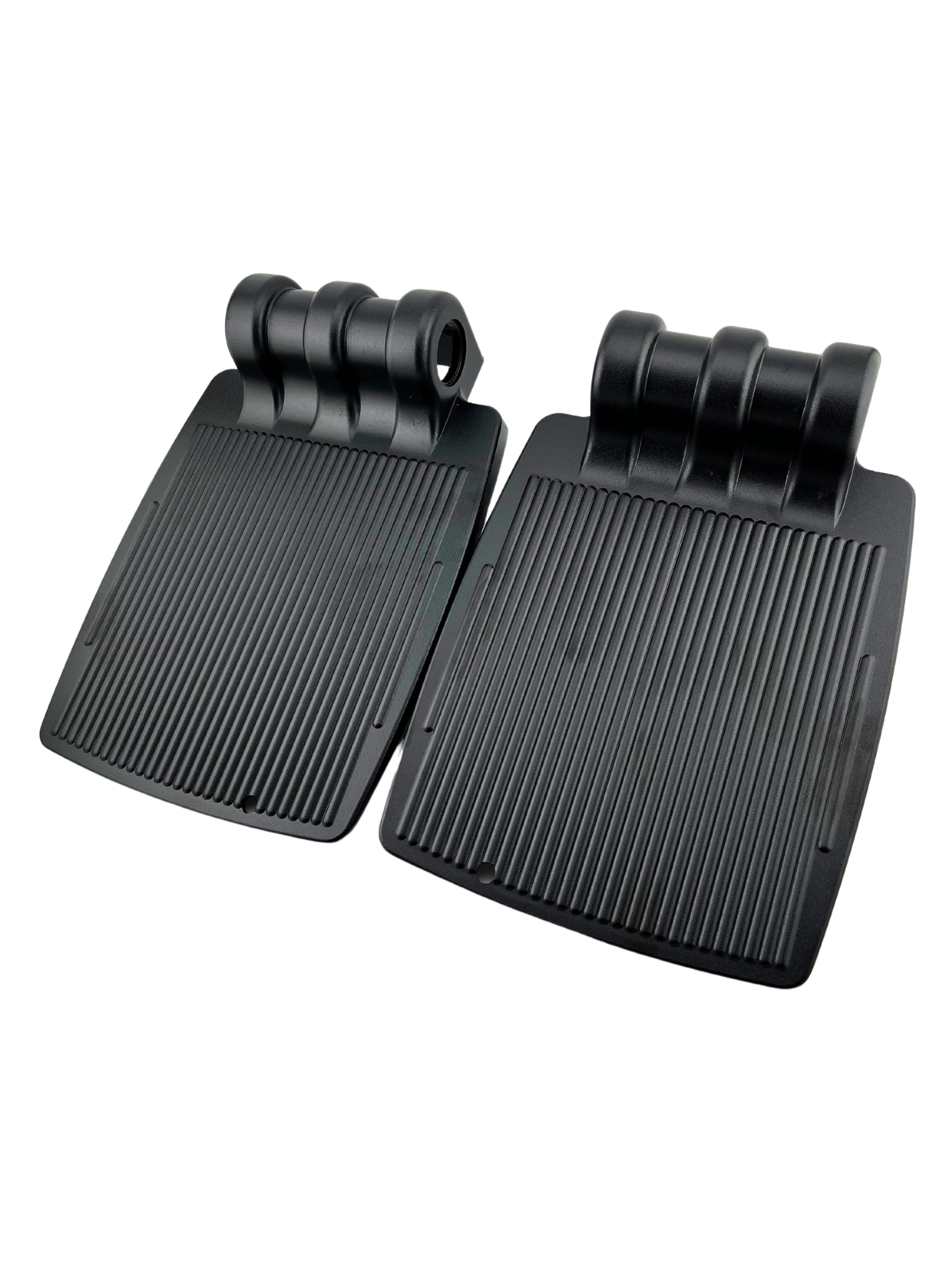 Standard Black Plastic Footplates for PaceSaver Power Chairs