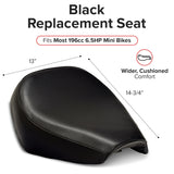 Black Seat for Baja Mini Bike MB165 & MB200 (Baja Heat, Mini Baja, Baja Warrior)