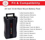 AlveyTech 24 Volt Rack Mount Battery Pack for Currie Electric Bikes