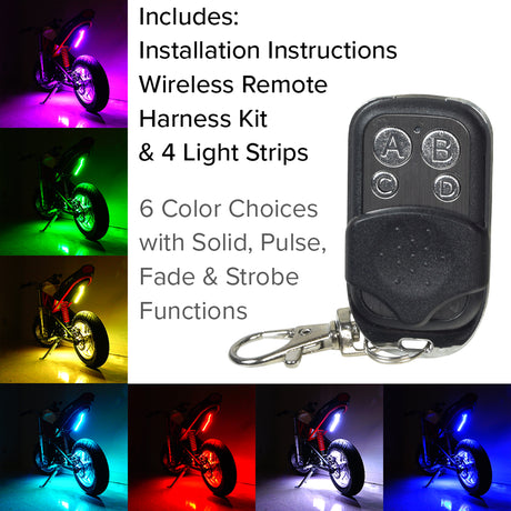 Multi-Color LED Light Kit for Recreational Scooters