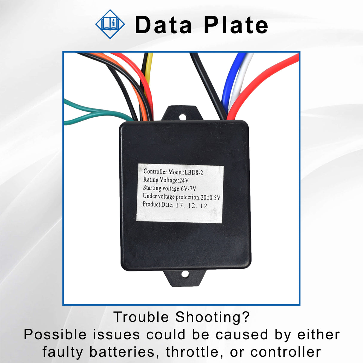 24 Volt LBD8-2 Controller for the Dynacraft Hello Kitty SU Electric Scooter