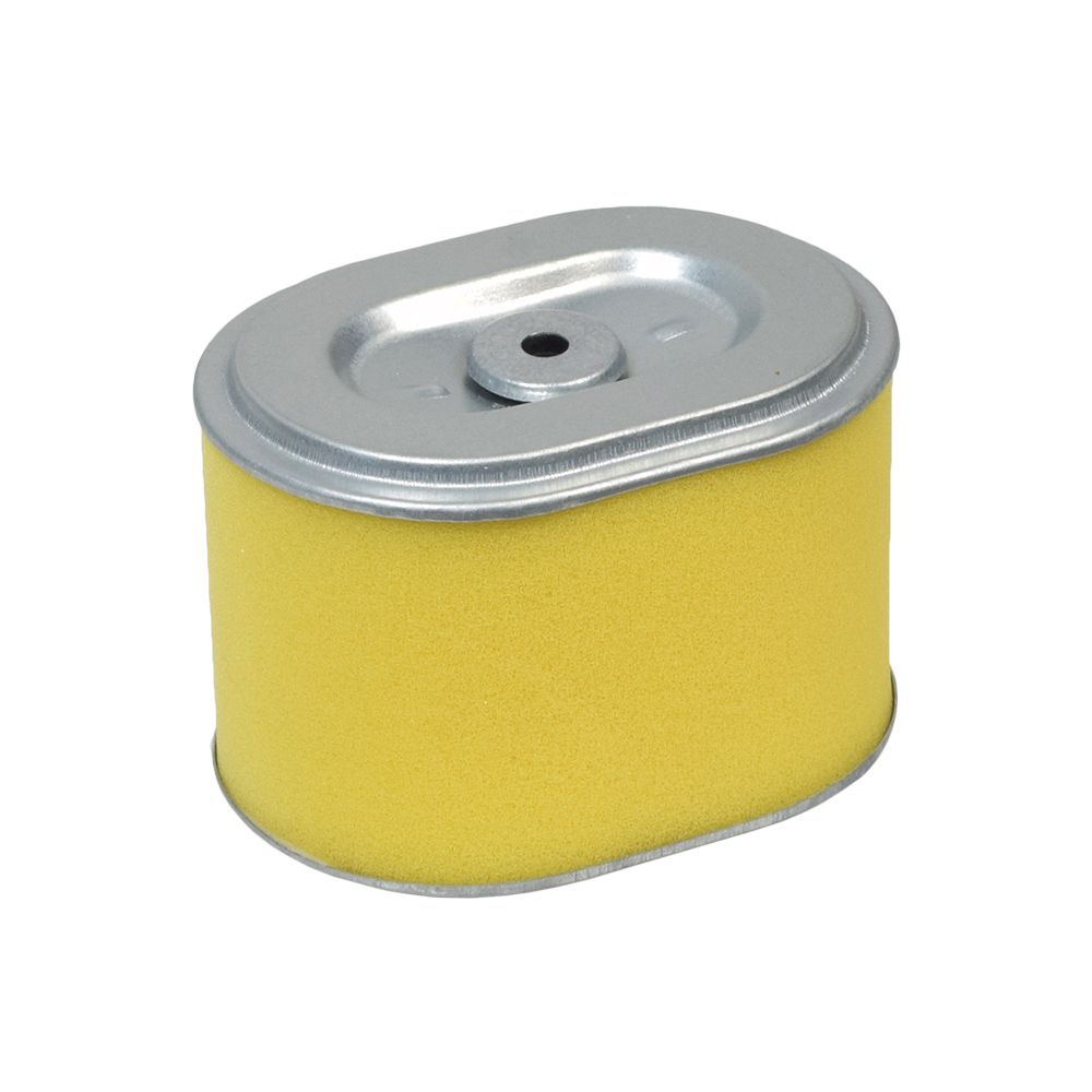 AlveyTech Air Filter Element for Predator 212cc 6.5 HP Engines & Baja Mini Bike MB165 & MB200 (Set of 2) - a yellow and silver cylinder with a round metal cap.