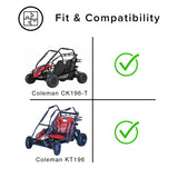 Air Filter Element for the Baja Mini Bike MB165 & MB200, featuring an oval shape with visible pleats, designed to prevent dust intake for better engine performance and easier start-ups.