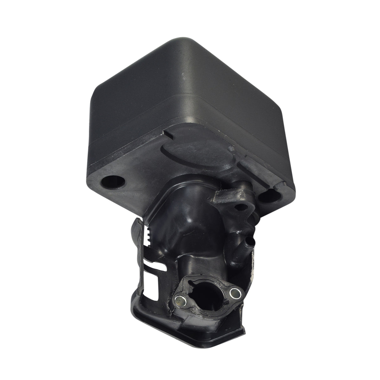 Air Filter Assembly for Hammerhead Off-Road® 80T & Mini Shark Go-Karts, featuring a black plastic casing with a visible hole for air intake. This unit includes the essential filter element.