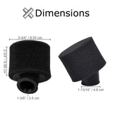 35 mm Foam Air Filter with Angled Fitting for 50cc, 70cc, 90cc, 110cc ATVs & Dirt Bikes. Black sponged cylinder with nut, designed to keep dust out of engines.