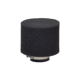 35 mm Intake Foam Air Filter for 110cc - 125cc ATVs, Dirt Bikes & Pit Bikes; features a black cylindrical foam filter with a silver metal base.