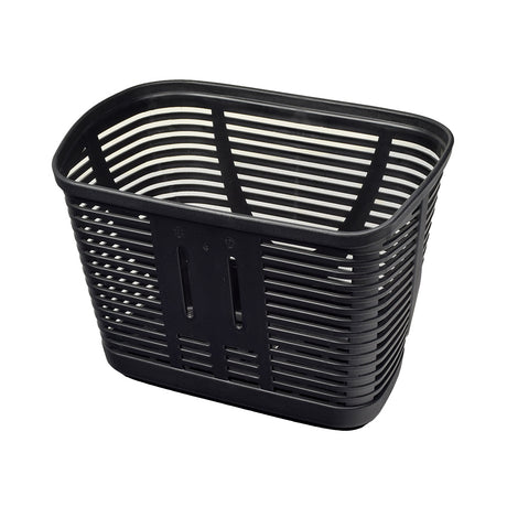 Basket for the ActiveCare Osprey, Pilot, Prowler, & Spitfire EX (Blemished); black plastic basket with holes, no bolt-on bracket plate; ideal for scooter storage.