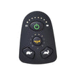 4 Key Keypad for Dynamic A-Series Joystick Controllers, featuring a black remote with distinct green and yellow buttons for power, horn, rabbit, and turtle functions.