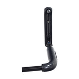 Complete Left Side Armrest Assembly for ActiveCare/Drive Medical Spitfire Series Scooters (Blemished), featuring a black handle with a pad, elbow bracket, and elevating swivel hinge.