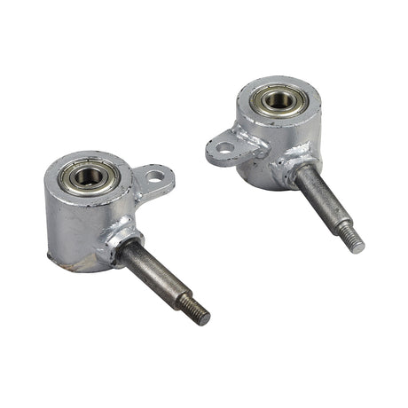 Steering Knuckles for the ActiveCare Spitfire EX 1420 (Set of 2), showing two metal components, each with visible screws, designed for left and right sides.