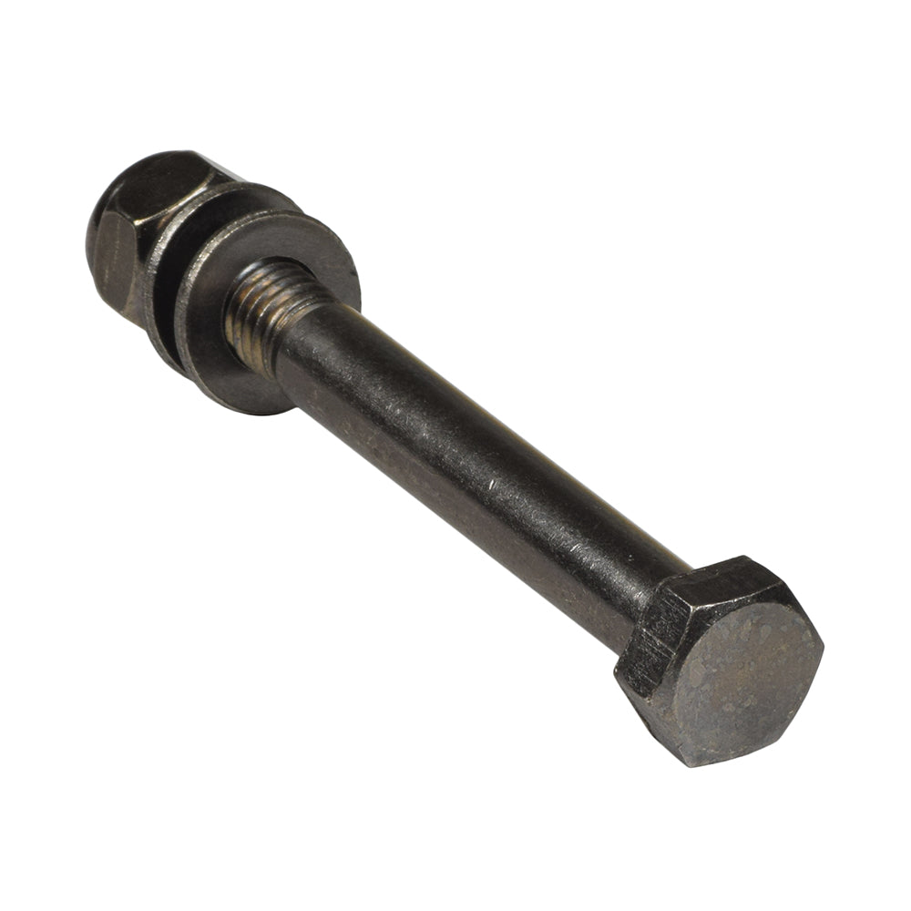 King Pin Bolt for the ActiveCare Prowler 3410, showing a metal bolt with a nut, part of the scooter's essential steering system, including a 112 mm x 15 mm bolt, lock nut, and two washers.