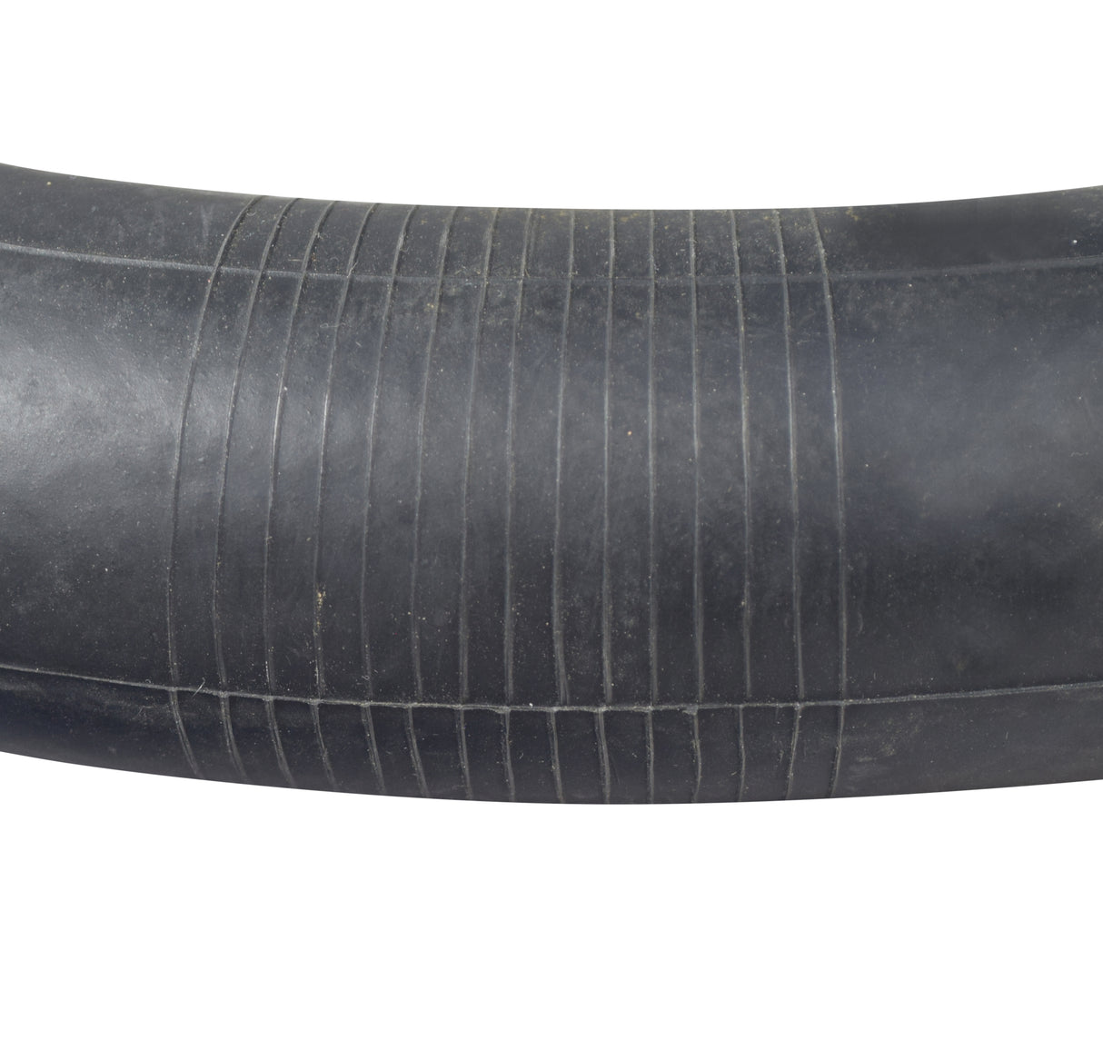 2.50-17 Inner Tube for Honda Passport C70, featuring a black rectangular shape and straight valve stem, displayed close-up to highlight its detailed surface texture.