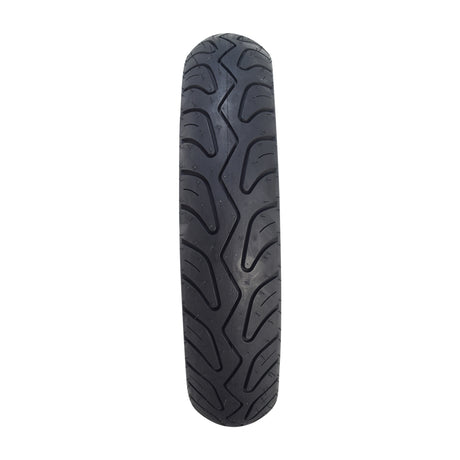 Prima 3.50-10 White Wall Scooter Tire featuring a classic tread pattern, ideal for vintage Vespas. This high-quality, tubeless tire offers exceptional safety and style, perfect for enhancing your scooter's look.