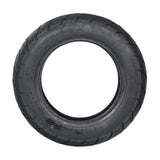 3.50-10 (100/90-10) Tubeless Pneumatic Scooter Tire with K324 Tread, showcasing its detailed tread pattern and durable rubber, ideal for both vintage and modern motor scooters.