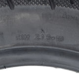 Close-up of a 3.00-10 Tubeless Pneumatic Tire with Street Tread, showcasing detailed tread pattern, designed for recreational style mobility scooters such as Drive Medical ZooMe 3, Pride Mobility Raptor, and eWheels models.