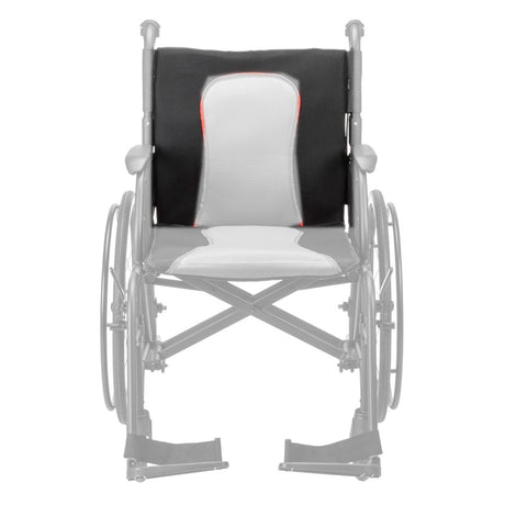 AEROFLY-07-18 / AEROFLY-07-20 back upholstery shown in color on the Drive Medical AeroFly Ultra-Lite Wheelchair, rest of the wheelchair greyed out