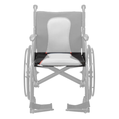 AEROFLY-24-18 / AEROFLY-24-20 seat upholstery shown in color on the Drive Medical AeroFly Ultra-Lite Wheelchair, rest of the wheelchair greyed out