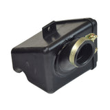 Air Cleaner for the 90cc Baja Dirt Runner (DR90) Dirt Bike, shown as a black box with a visible hole and a gold ring, designed to house the foam filter to protect your engine.