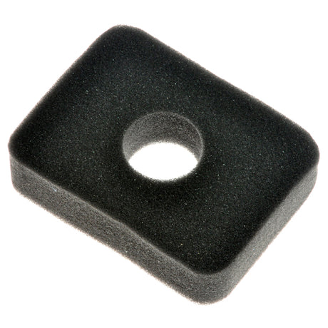 Rectangular Air Filter Element for 6.5 Hp Go-Kart & Mini Bike Engines, featuring a black square frame with a central hole, designed for 163cc and 196cc engines.