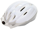 V10 Bike & Scooter Helmet shown in white, featuring a sleek design for optimal protection. Ideal for first-time or spare use, available in multiple sizes for a comfortable fit.