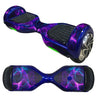 Decorative Decal Sticker Skins for 6.5 Self-Balancing Hoverboards, showcasing a blue and purple design, applied smoothly on the hoverboard to refresh its appearance and style.